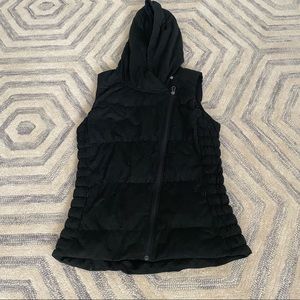 Athleta asymmetrical zipper down vest